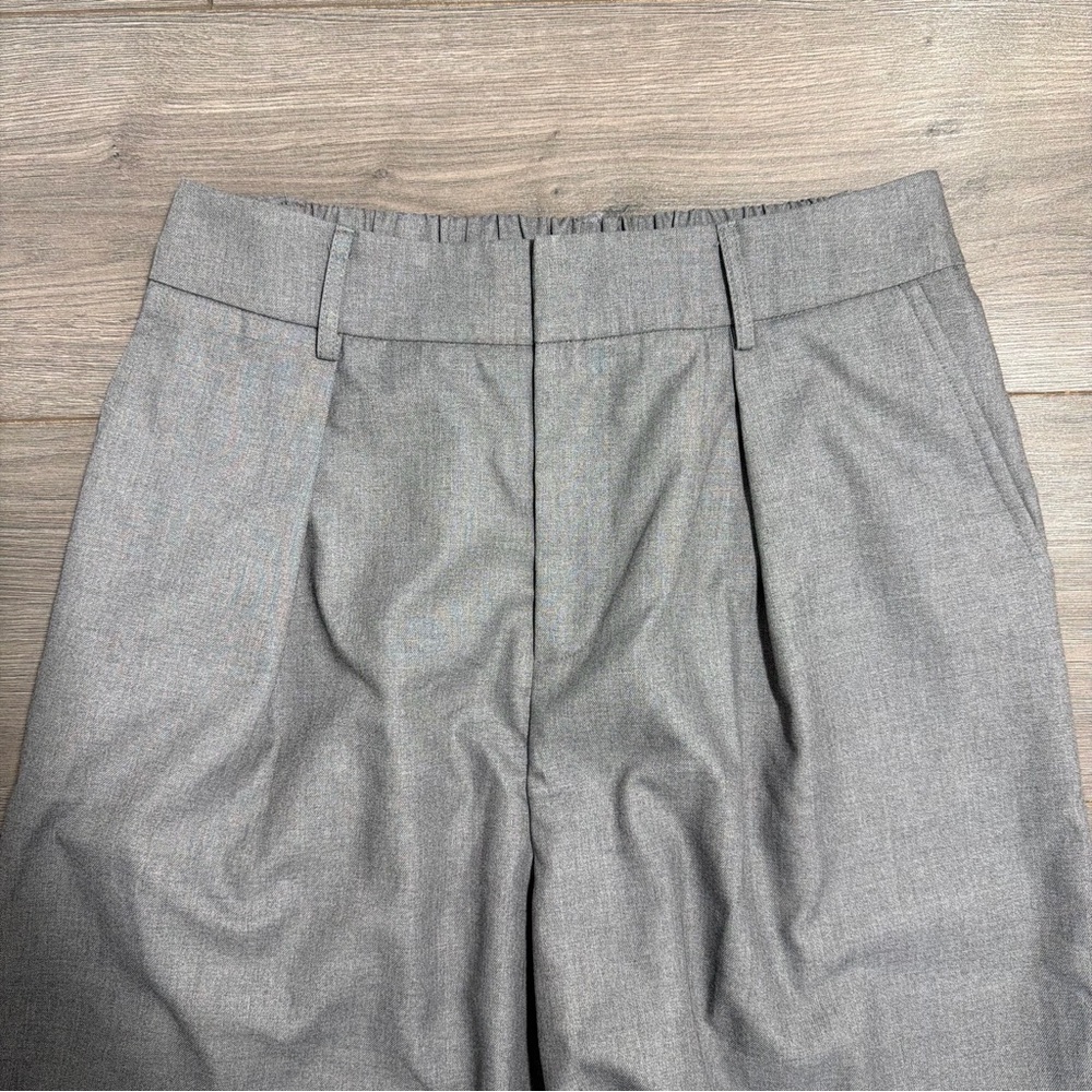 Commense wide-leg pleated Classic Gray Dress Pants-BRAND NEW - Picture 3 of 5